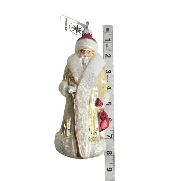 Radko Christmas Russain Santa White‎ Ornament Rare Pink Staff W Tag - Picture 15 of 15